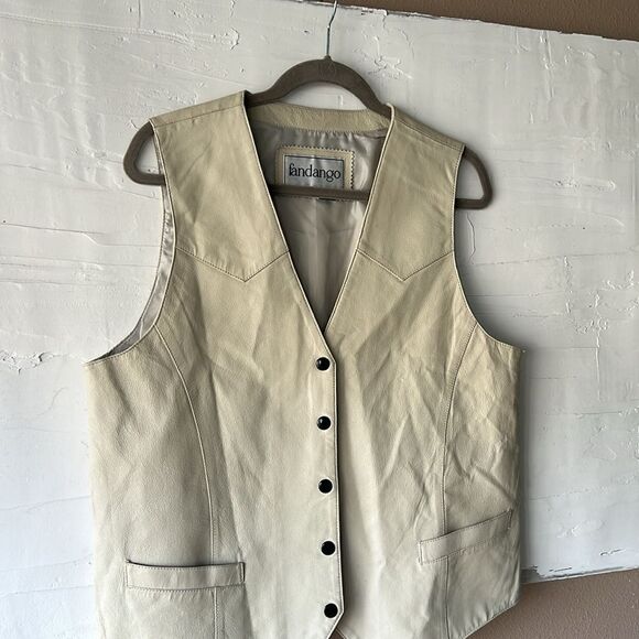 Genuine Leather Western Vest Rach Classic Stone Mens Medium - Picture 2 of 7